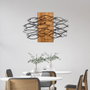 Wallity Fish Accesorio decorativo de pared Negro y Nogal